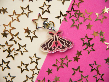 Virgin Tiger Moth - Acrylic Keychain
