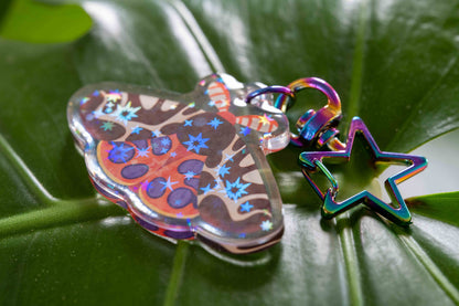 Garden Tiger Moth - Acrylic Keychain