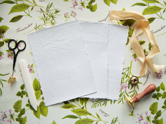 Speckled Handmade Paper - 3 Sheets Set