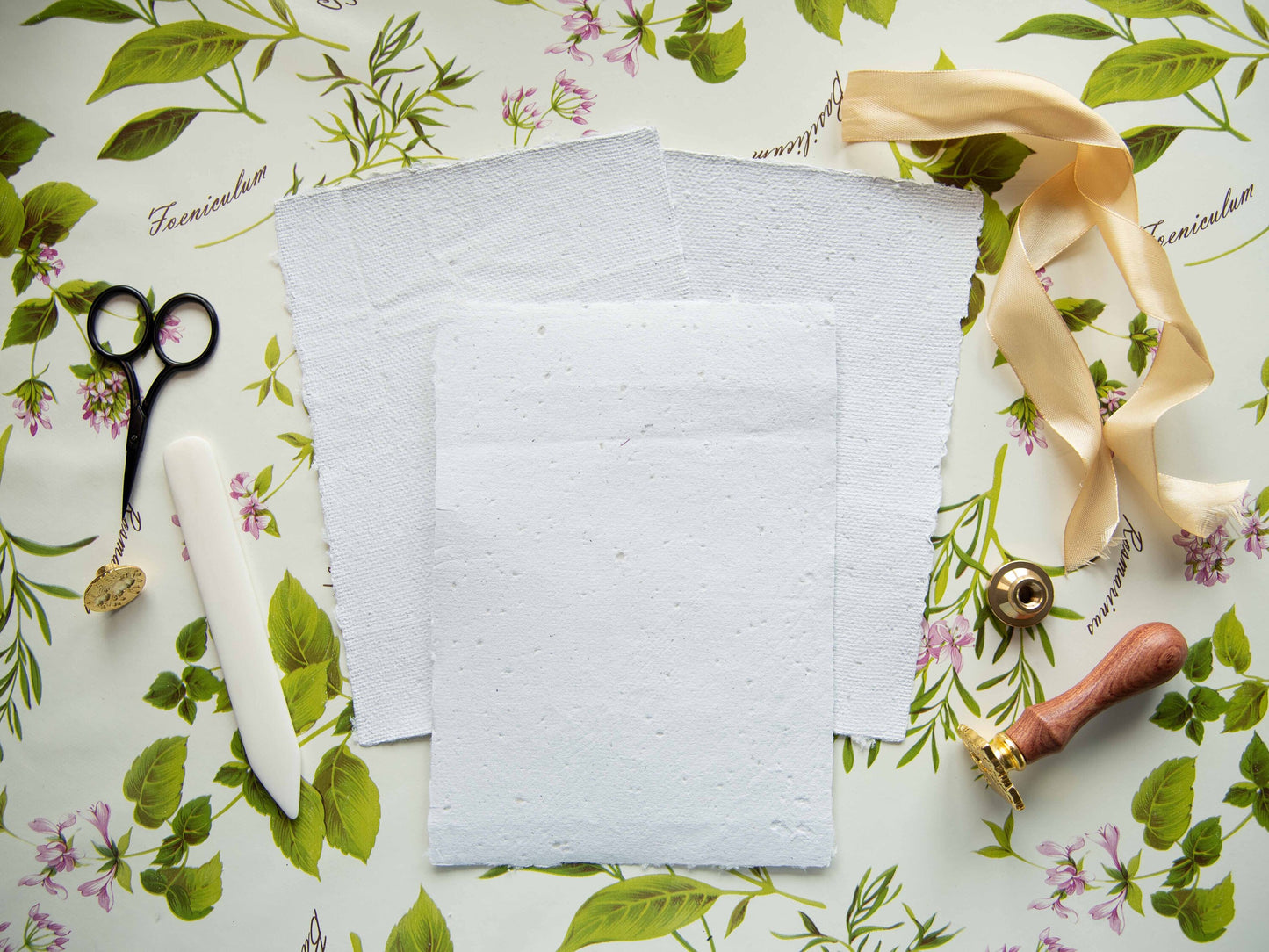 Speckled Handmade Paper - 3 Sheets Set