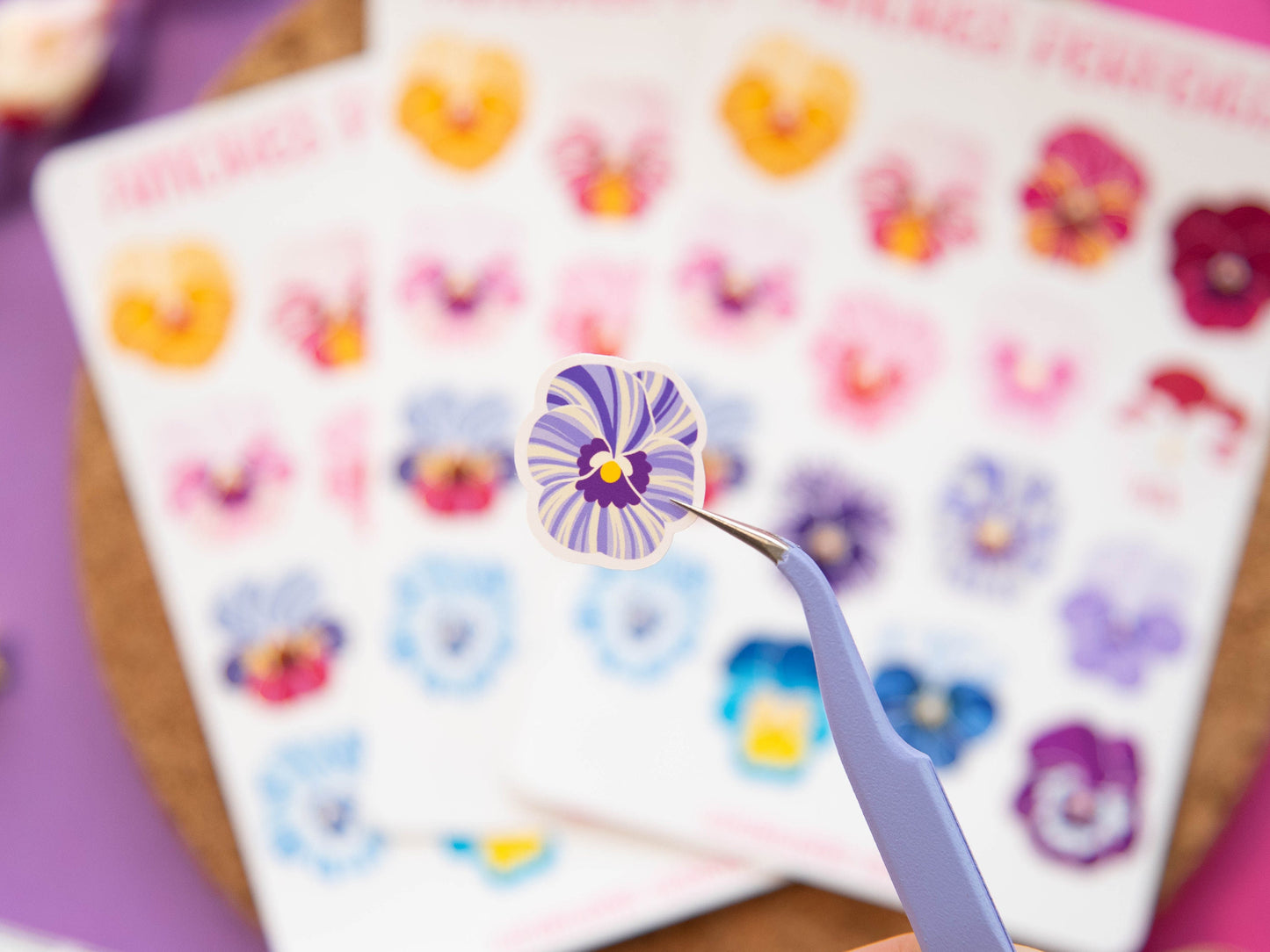 Pansies - Sticker Sheet