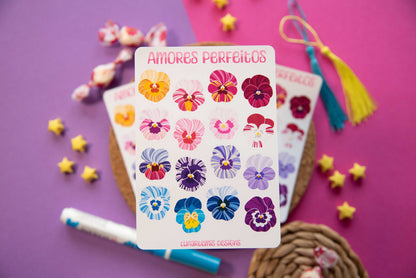 Pansies - Sticker Sheet