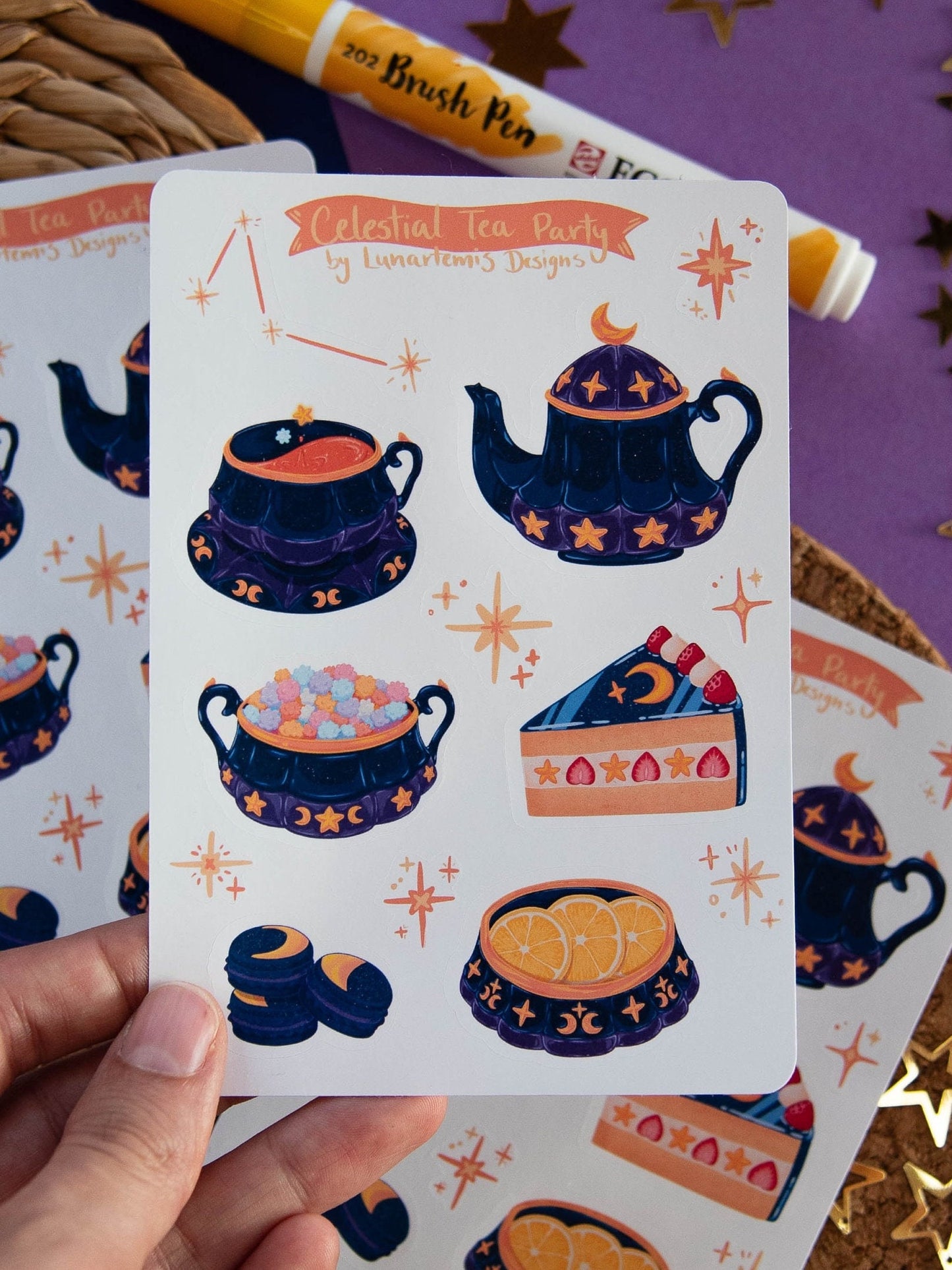Celestial Tea Party - Sticker Sheet