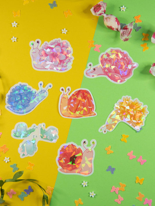 Garden Snails - Holo Stickers