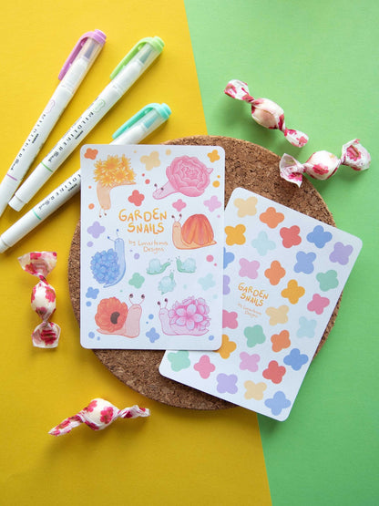 Garden Snails - Journal Stickers Set