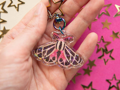 Virgin Tiger Moth - Acrylic Keychain