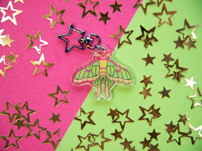 Hybrid Moon Moth - Acrylic Keychain