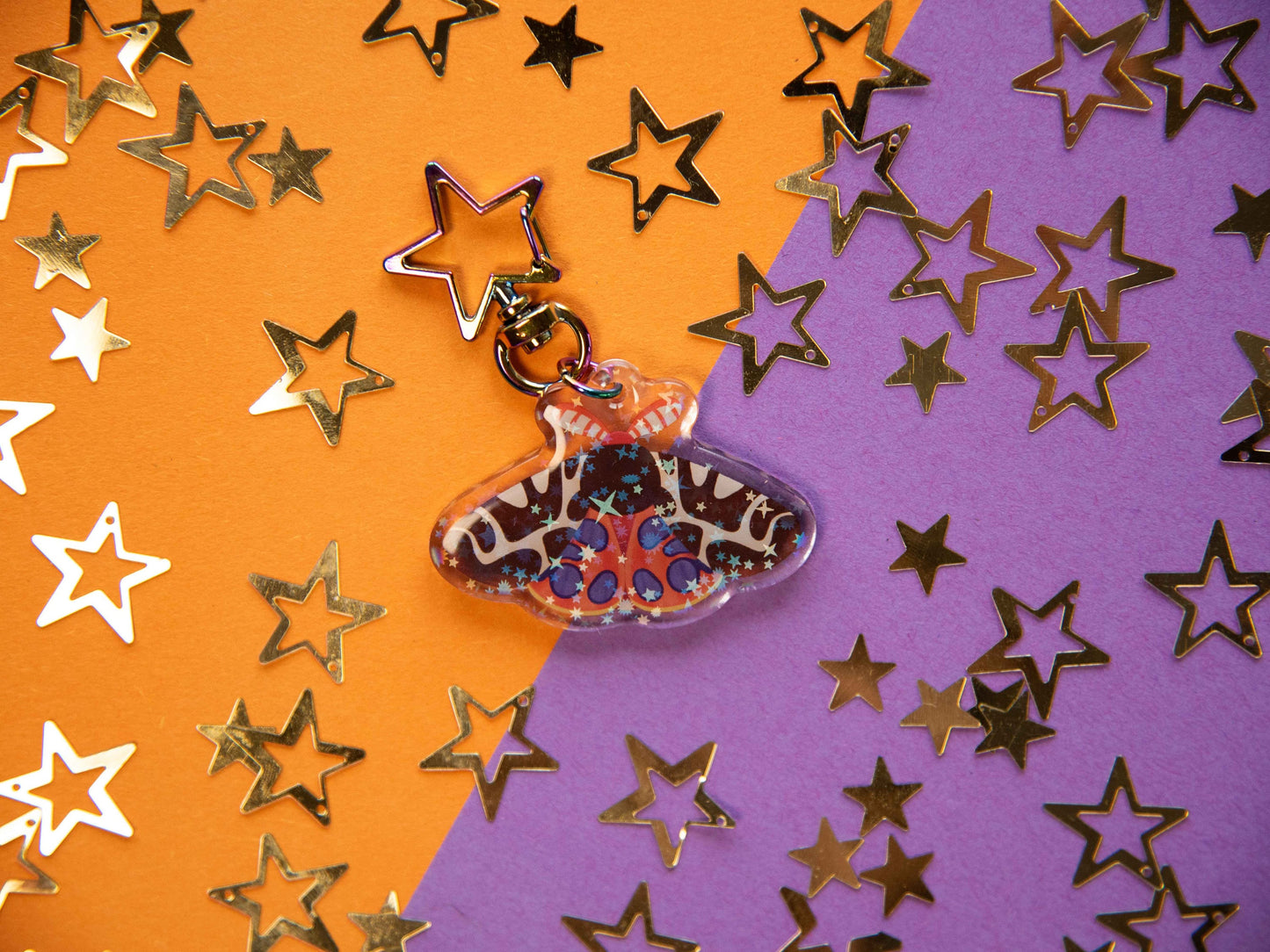 Garden Tiger Moth - Acrylic Keychain