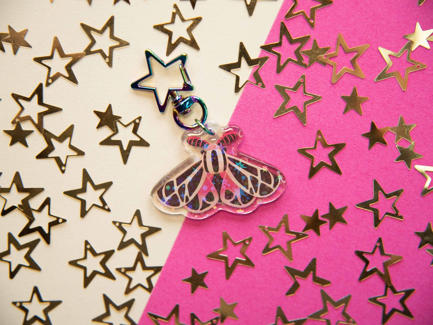 Virgin Tiger Moth - Acrylic Keychain