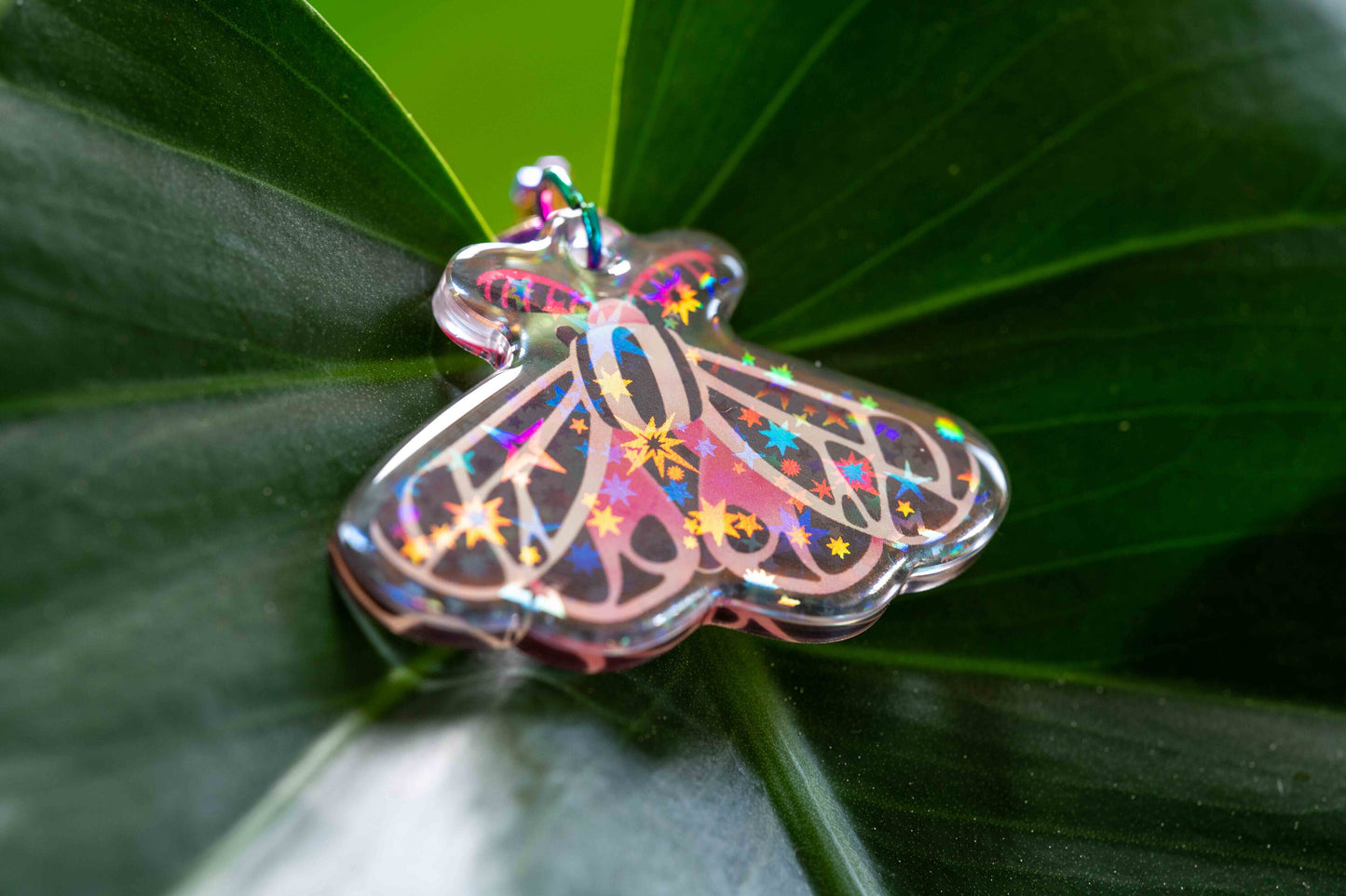 Virgin Tiger Moth - Acrylic Keychain