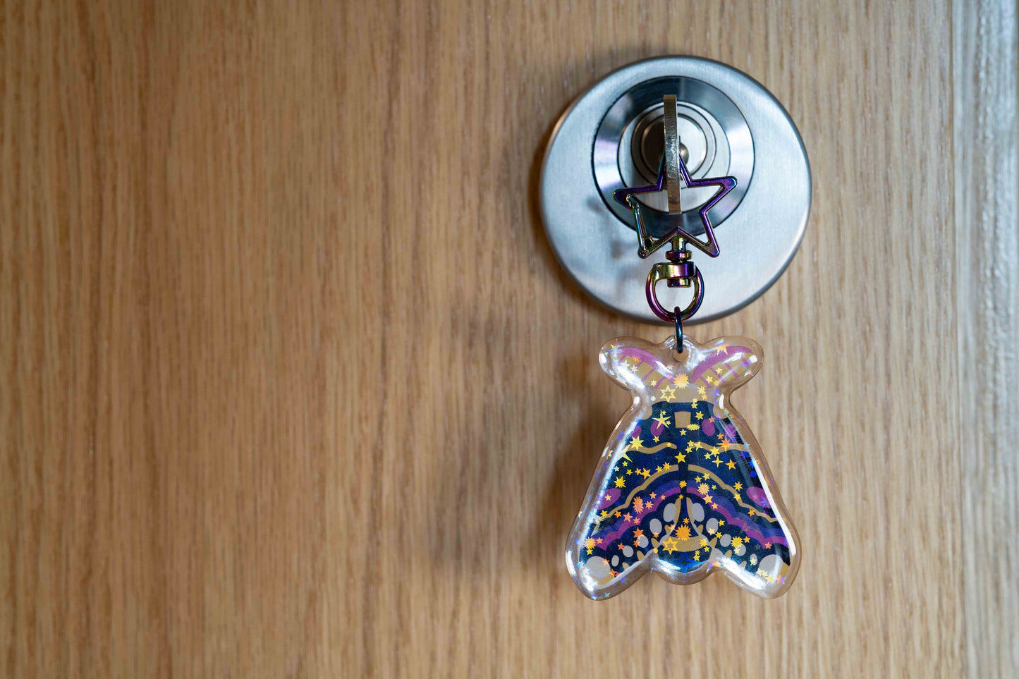 Lily Moth - Acrylic Keychain