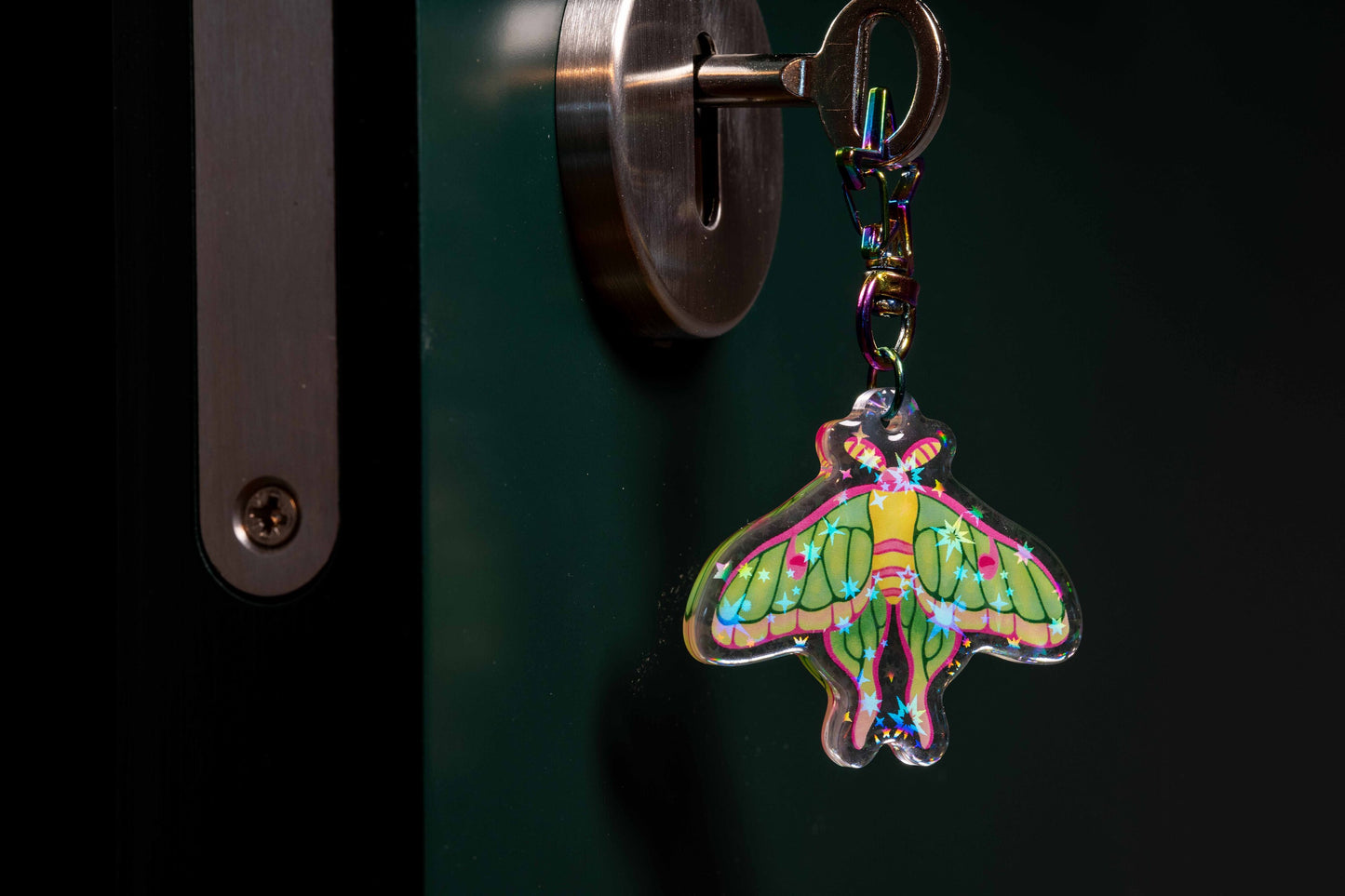 Hybrid Moon Moth - Acrylic Keychain
