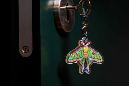 Hybrid Moon Moth - Acrylic Keychain