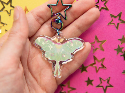 Moon Moth - Acrylic Keychain