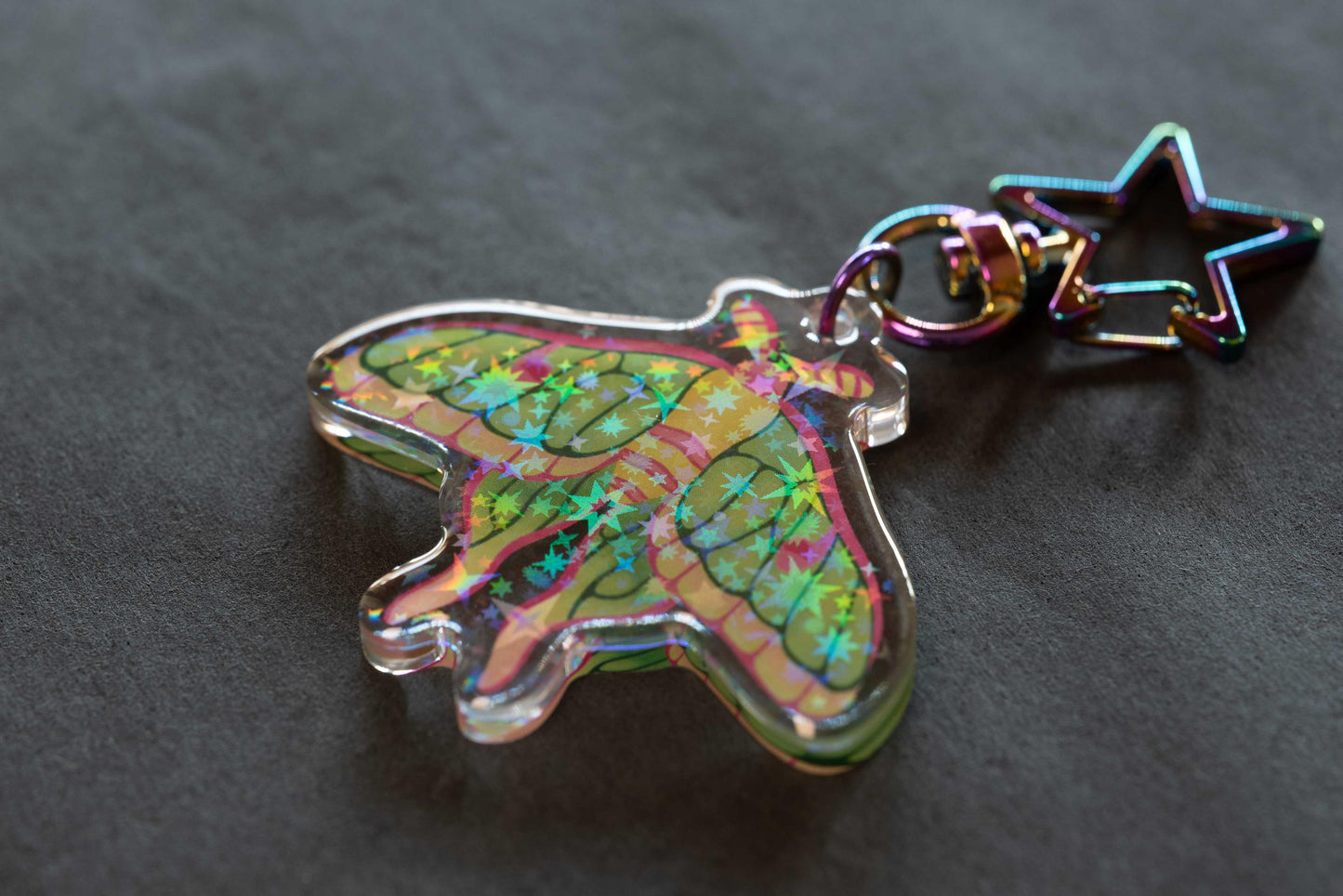 Hybrid Moon Moth - Acrylic Keychain