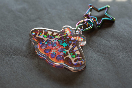 Garden Tiger Moth - Acrylic Keychain