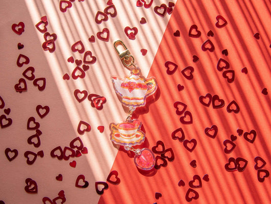 Tea of Love - Linked Acrylic Keychain