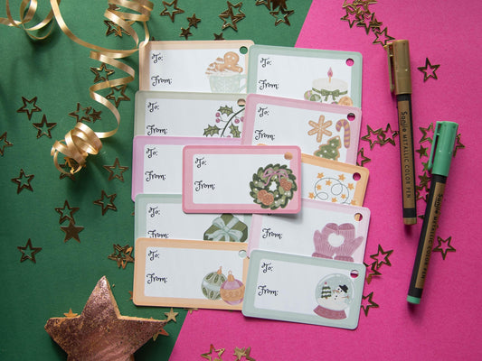 Cozy Christmas - Set of 11 Gift Tags