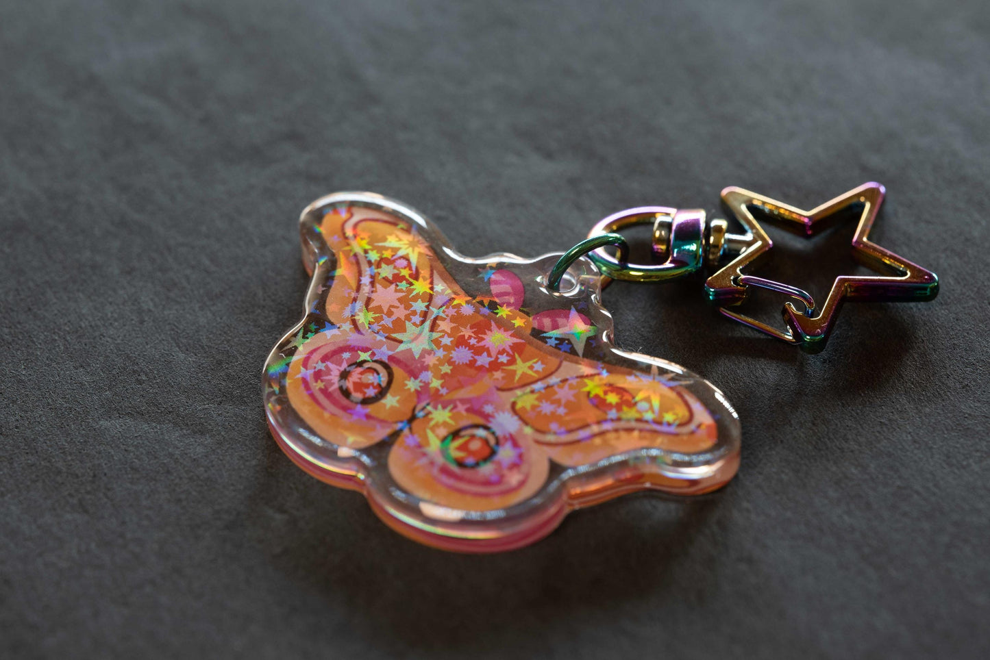 Madagascar Bullseye Moth - Acrylic Keychain