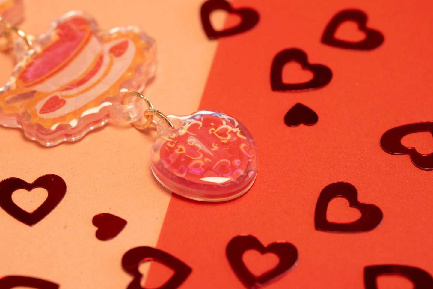 Tea of Love - Linked Acrylic Keychain
