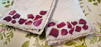 Rose Petal Handmade Paper - 4 Sheets Set